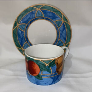 Victoria & Beale "Forbidden Fruit" 9024 One Coffee Cup & Saucer Set Porcelain